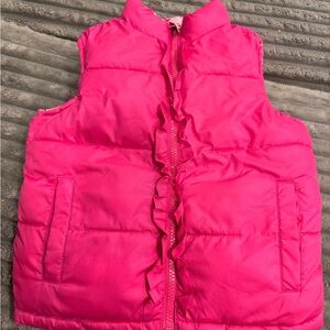 Pink Ruffled Kids Vest